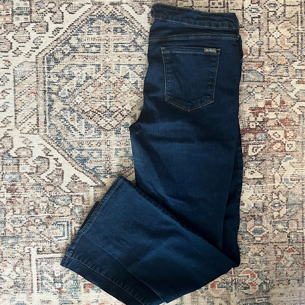 Eddie Bauer women’s slightly curvy straight jeans, size 12